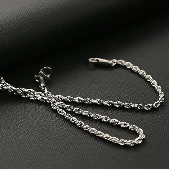 Hip-Hop Retro Classic Style Solid Color 304 Stainless Steel Plating Unisex Necklace