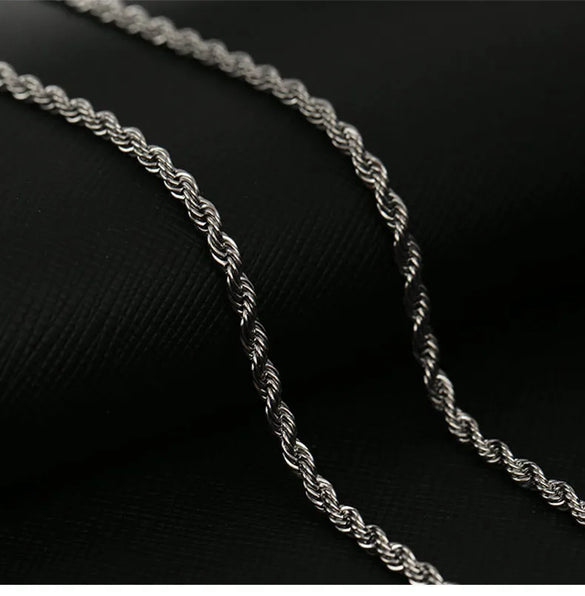 Hip-Hop Retro Classic Style Solid Color 304 Stainless Steel Plating Unisex Necklace