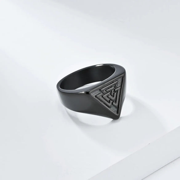 Hip-Hop Retro Color Block 304 Stainless Steel Plating 18K Gold Plated Men'S Rings