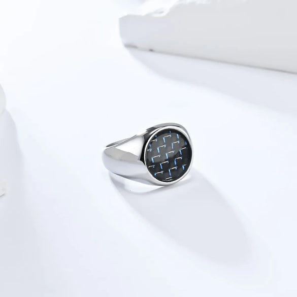Hip-Hop Retro Color Block 304 Stainless Steel Plating 18K Gold Plated Men'S Rings