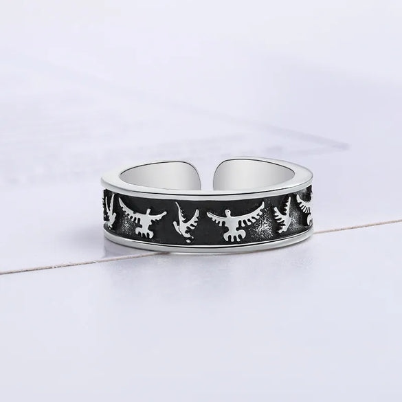 Hip-Hop Retro Color Block Copper Men'S Rings