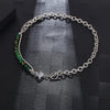 Hip-Hop Retro Color Block 304 Stainless Steel Patchwork 18K Gold Plated Men'S Necklace