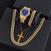 Hip-Hop Retro Cool Style Solid Color Buckle Quartz Men'S Watches