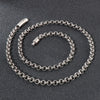 Hip-Hop Retro Geometric Solid Color Titanium Steel Plating Chain Men'S Necklace