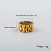Hip-hop Retro Punk Geometric Stainless Steel Polishing Plating 18k Gold Plated Men's Rings