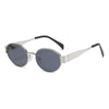Hip-Hop Retro Solid Color Ac Oval Frame Full Frame Women'S Sunglasses