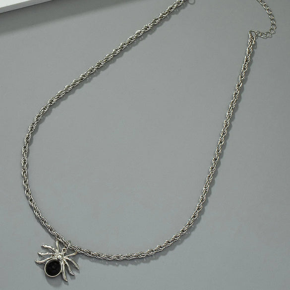 Hip-Hop Retro Spider Alloy Women'S Pendant Necklace