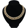 Hip-Hop Retro Waves Zinc Alloy Inlay Rhinestones Men'S Bracelets Necklace