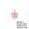 1 Piece 304 Stainless Steel Alloy Copper Rhinestones K Gold Plated Animal Cross Letter