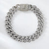 1PC A-Z Hiphop Man Personalized Name Letter Chain Bracelet Zinc Alloy Cutom Name Uppercase Letter Crown Cuba Chain Bracelets Full Diamond Heart Tennis Chain