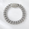 1PC A-Z Hiphop Man Personalized Name Letter Chain Bracelet Zinc Alloy Cutom Name Uppercase Letter Crown Cuba Chain Bracelets Full Diamond Heart Tennis Chain