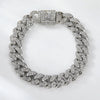 1PC A-Z Hiphop Man Personalized Name Letter Chain Bracelet Zinc Alloy Cutom Name Uppercase Letter Crown Cuba Chain Bracelets Full Diamond Heart Tennis Chain
