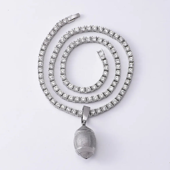 Hip-Hop Rock Rugby Alloy Wholesale Pendant Necklace
