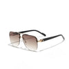 Hip-Hop Simple Style Solid Color Ac Toad Glasses Half Frame Women'S Sunglasses