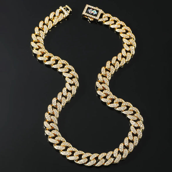 Hip-Hop Solid Color Dollar Rhinestones Alloy Wholesale Bracelets Necklace