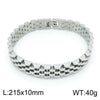 Hip-Hop Solid Color Stainless Steel 18K Gold Plated Men'S Bracelets