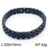 Hip-Hop Solid Color Stainless Steel 18K Gold Plated Men'S Bracelets