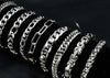 Hip-Hop Solid Color Stainless Steel Plating Bracelets 1 Piece