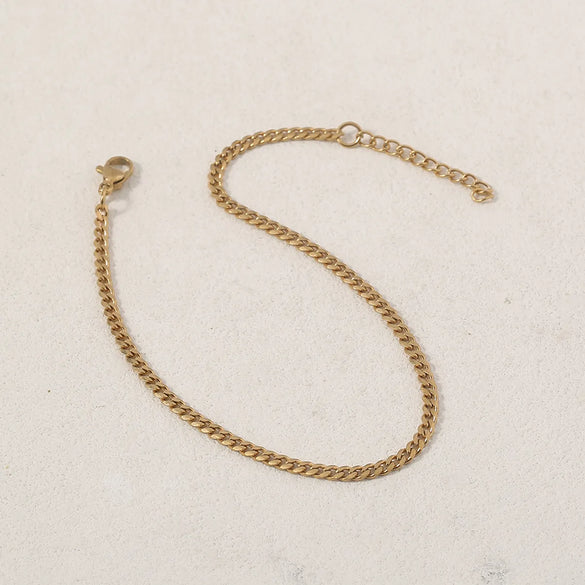 Hip-Hop Solid Color Ferroalloy Plating Men'S Bracelets