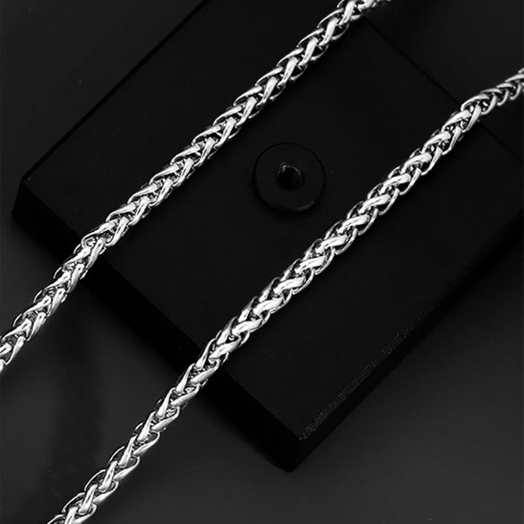 Hip-Hop Solid Color Ferroalloy Men'S Long Necklace