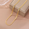 Hip-hop Solid Color Stainless Steel Titanium Steel Plating 18k Gold Plated White Gold Plated Necklace