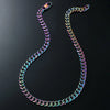 Hip-Hop Solid Color Titanium Steel Plating Men'S Necklace