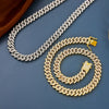 Hip-Hop Solid Color Zinc Alloy Inlay Rhinestones Men'S Bracelets Necklace