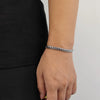 Hip Hop Stainless Steel Geometric Cuban Bracelet With Spring Buckle And Round Grinding Electroplating For Unisex