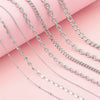 Hip Hop Stainless Steel Y2k Ancient Silver Diy Handmade Jewelry Chain Bracelet Necklace Accessories