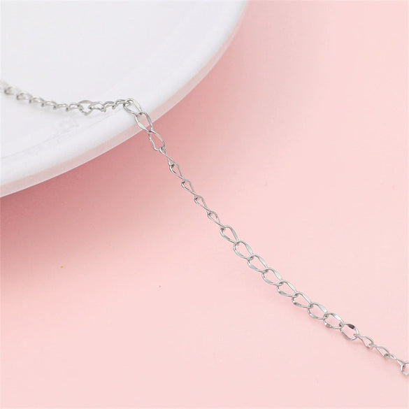 Hip Hop Stainless Steel Y2k Ancient Silver Diy Handmade Jewelry Chain Bracelet Necklace Accessories