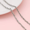 Hip Hop Stainless Steel Y2k Ancient Silver Diy Handmade Jewelry Chain Bracelet Necklace Accessories