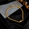 Hip Hop Street Heavy Industry Thick Regular Chain Titanium Steel Necklace With Geometric Pattern And Electroplating Cold Exaggerated Gold Clavicle Chain For Unisex All Match