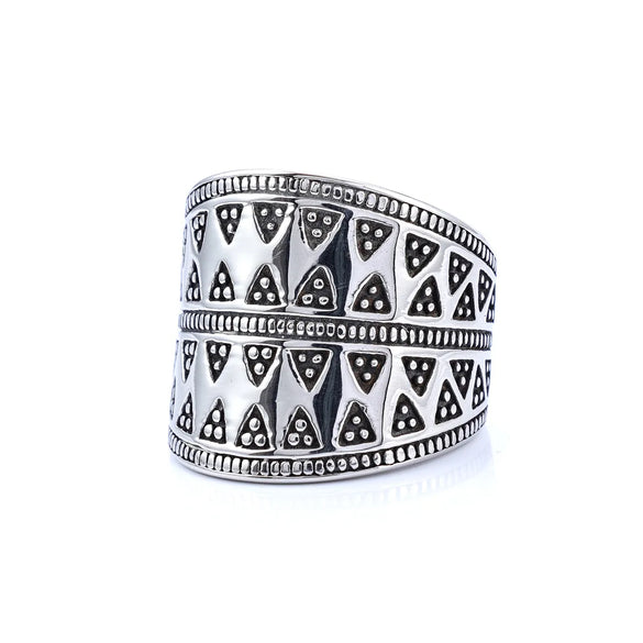 Hip-Hop Streetwear Geometric 304 Stainless Steel Men'S Rings