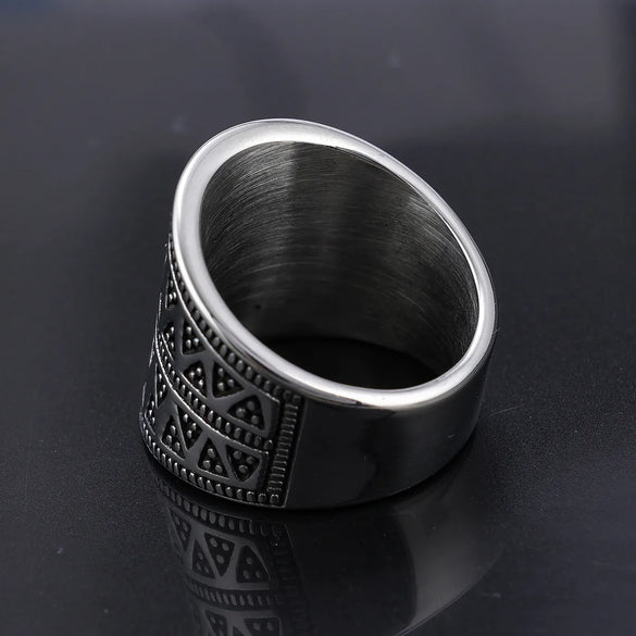 Hip-Hop Streetwear Geometric 304 Stainless Steel Men'S Rings