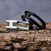 Hip-Hop Streetwear Geometric Solid Color 304 Stainless Steel Men'S Rings