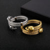 Hip-Hop Streetwear Skull Stainless Steel Plating 18K Gold Plated Halloween Men'S Bangle