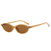 Hip-Hop Streetwear Solid Color Ac Oval Frame Full Frame Women'S Sunglasses