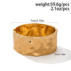 Hip Hop Style Alloy Exaggerated Irregular Wide Bracelet With Electroplating