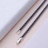 Hip Hop Style Inlaid Zircon Necklace With Snake Bone Chain