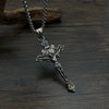 Hip-Hop Vintage Style Cross 304 Stainless Steel Men'S Pendant Necklace