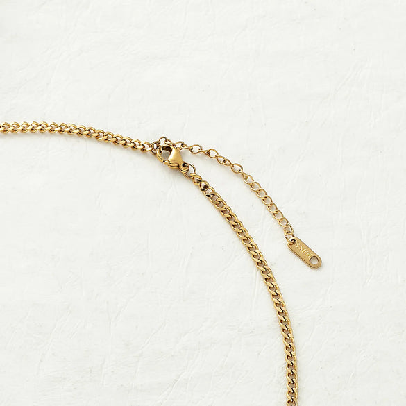 Hip-hop Vintage Style Heart Shape Stainless Steel Plating 18k Gold Plated Pendant Necklace