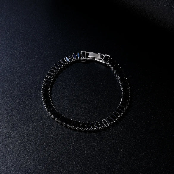 Hip-Hop Vintage Style Rock Rectangle Copper Plating Inlay Zircon Unisex Bracelets