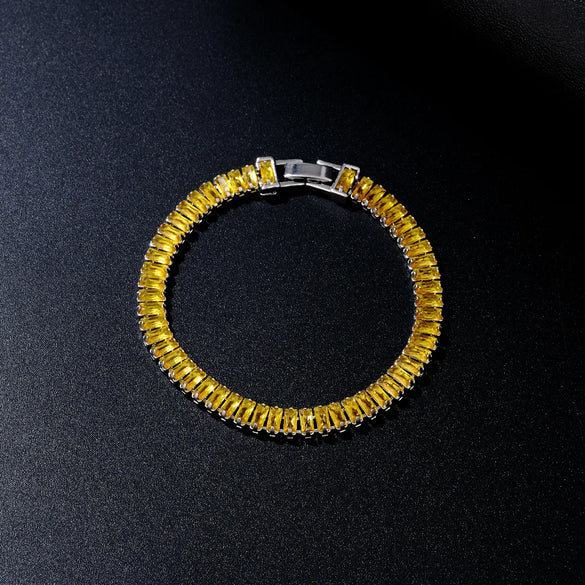 Hip-Hop Vintage Style Rock Rectangle Copper Plating Inlay Zircon Unisex Bracelets