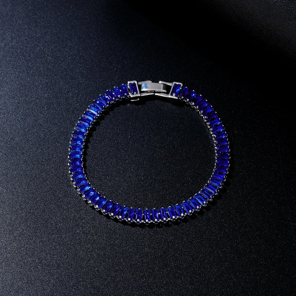 Hip-Hop Vintage Style Rock Rectangle Copper Plating Inlay Zircon Unisex Bracelets