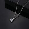 Hip-hop Vintage Style Simple Style Square Stainless Steel Alloy Plating Inlay Zircon Silver Plated Pendant Necklace