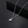 Hip-hop Vintage Style Simple Style Square Stainless Steel Alloy Plating Inlay Zircon Silver Plated Pendant Necklace