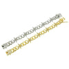 Hiphop Alloy Threedimensional Stars Diamond Cuban Chain Men's Bracelet