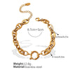 Hiphop Bracelet Stainless Steel 316L Stainless Steel Electroplated Pig Nose Design Women's Jewelry