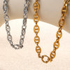 Hiphop Bracelet Stainless Steel 316L Stainless Steel Electroplated Pig Nose Design Women's Jewelry
