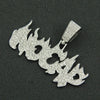 Hiphop Necklace Alloy With Diamond And Alphabet Cuban Chain For Men